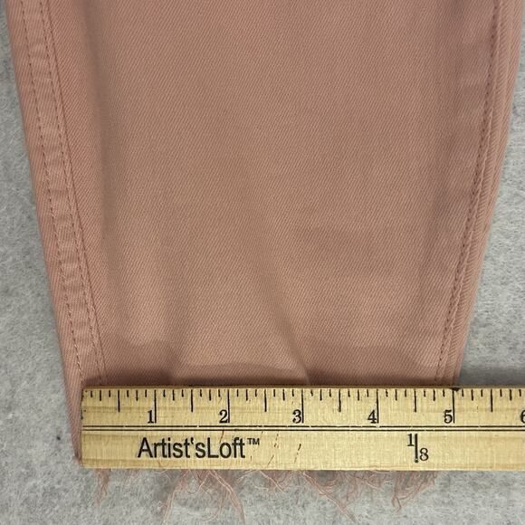 Kut from the Kloth Jeans Womens 16 Pink Hi Rise Connie Raw Hem Skinny Jeans - Picture 7 of 16